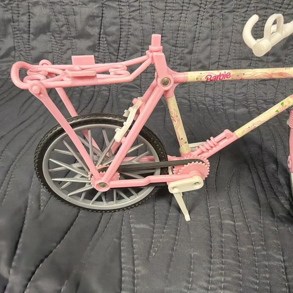 Lot of 3 Barbie Doll Bicycles Bikes w/ Accessories Mattel Vintage 1990s
